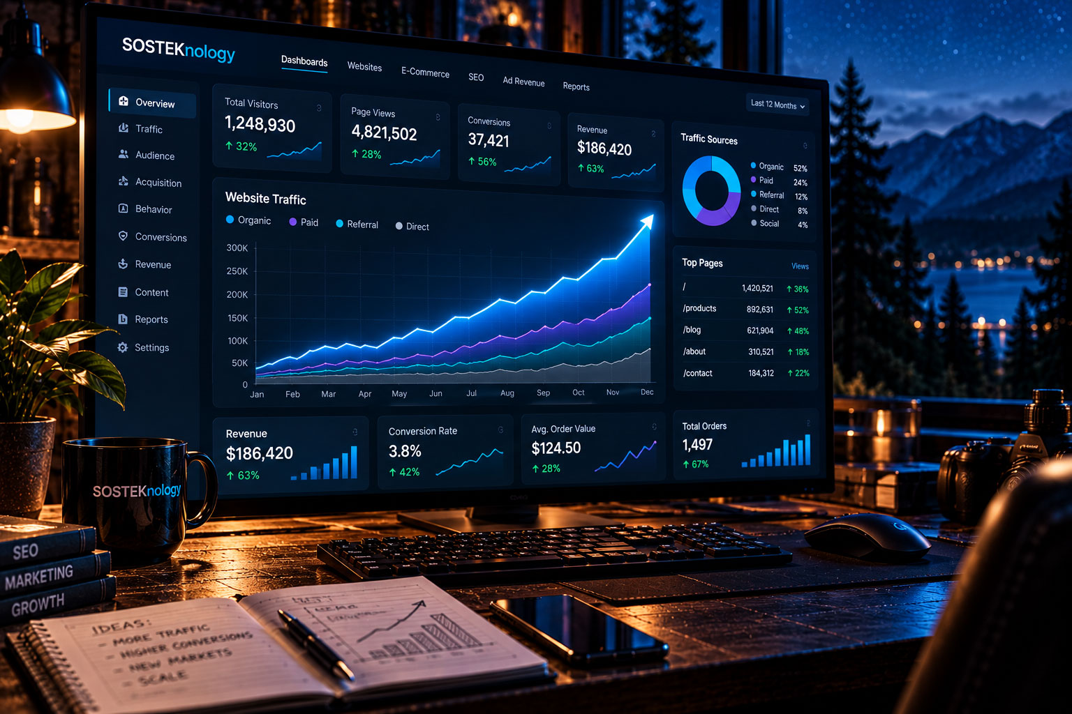 Revenue-generating websites